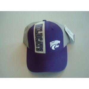 KANSAS STATE WILDCATS STARTER  RARE   SCRIPT  STRAPBACK HAT CAP VINTAGE EE4